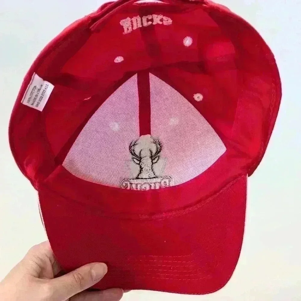 Milwaukee Bucks Baseball Cap Adjustable Hat Red